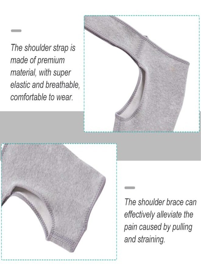 VICASKY Adjustable Shoulder Support Brace - 1PC Compression Sleeve with Stabilizing Strap for Gym, Fitness & Athletic Injury Prevention, Pain Relief & Warmth, Unisex for Men & Women - Image 3