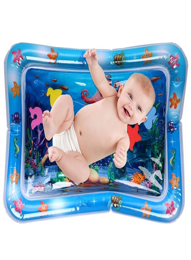 NIGHTSTAR Baby Kids Inflatable Tummy Time Water Play Mat | Leakproof Water-Filled Sensory Activity Toy for Babies | Indoor & Outdoor Fun Play Center | 3-12 Months Boys & Girls (Pack 1) - Image 1