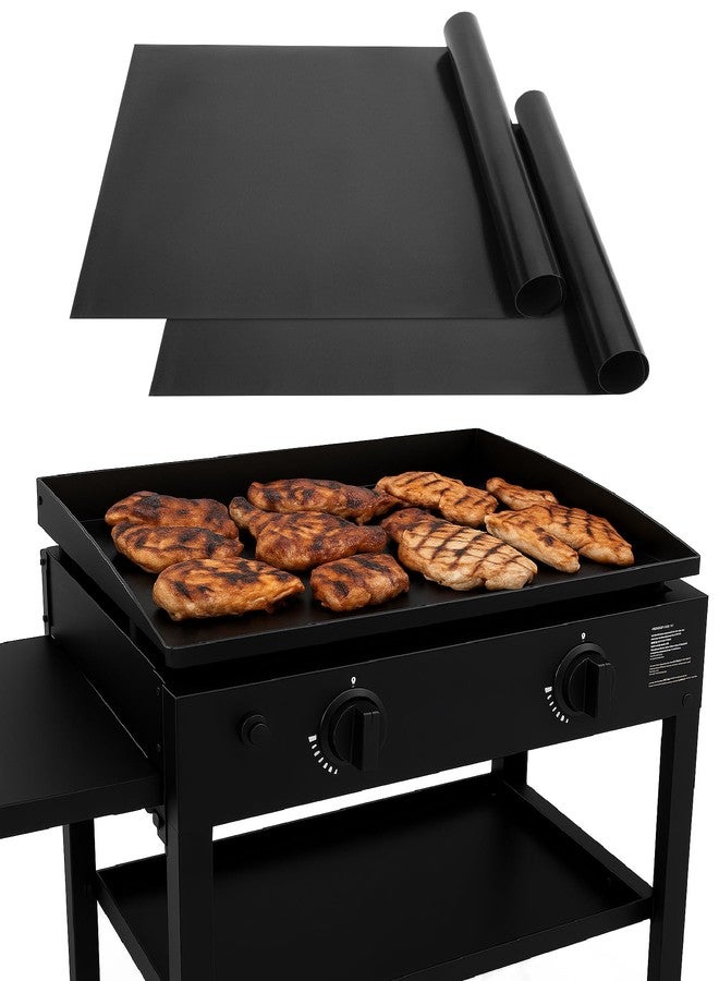 UNCO - Nonstick Grilling Mats for 22 Inch Blackstone Griddle, Resuable Cooking Mats for Grilling, BPA and PFOA - Image 1