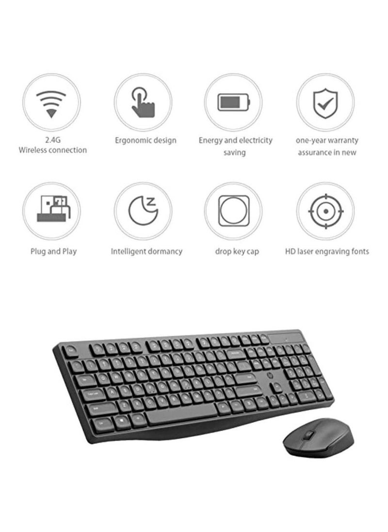 إتش بي - مجموعة لوحة المفاتيح والماوس HP CS10 اللاسلكية متعددة الأجهزة بتقنية Bluetooth - Image 1
