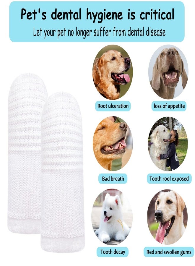 PenVinoo 30 PCS Dog & Cat Toothbrush - Washable, Comfortable & Durable 2 Finger Toothbrush Set - Image 2