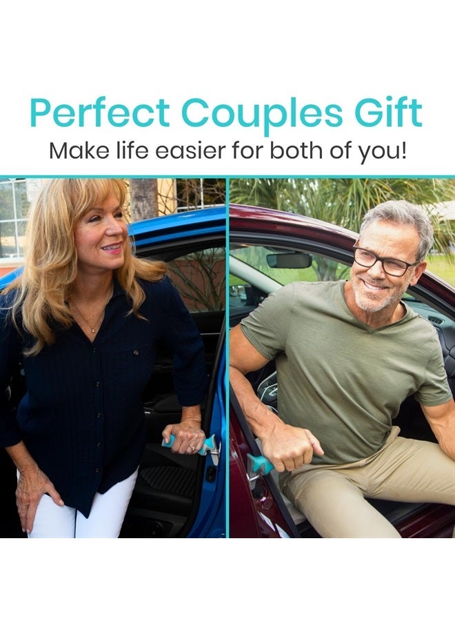 VIVE مساعد مقبض السيارة لكبار السن - قفل مقاوم للخدش - دعم عصا للسيارة - نصيحة سلامة الحركة للوقوف لمساعدتك على الخروج - جهاز مساعد محمول لكبار السن وذوي الاحتياجات الخاصة - Image 3