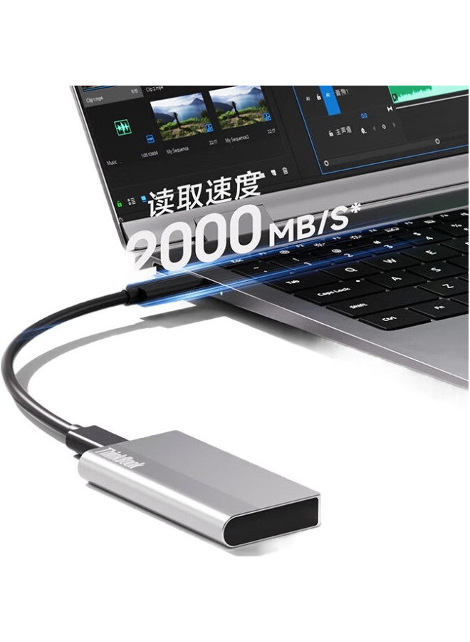 Thinkpad Lenovo Thinkbook Mobile Solid State Drive 1Tb, Read Speed 2000Mb/S, Type-C Usb3.2 Pssd, Direct Connection To Phone And Computer, Universal Su720 - Image 1