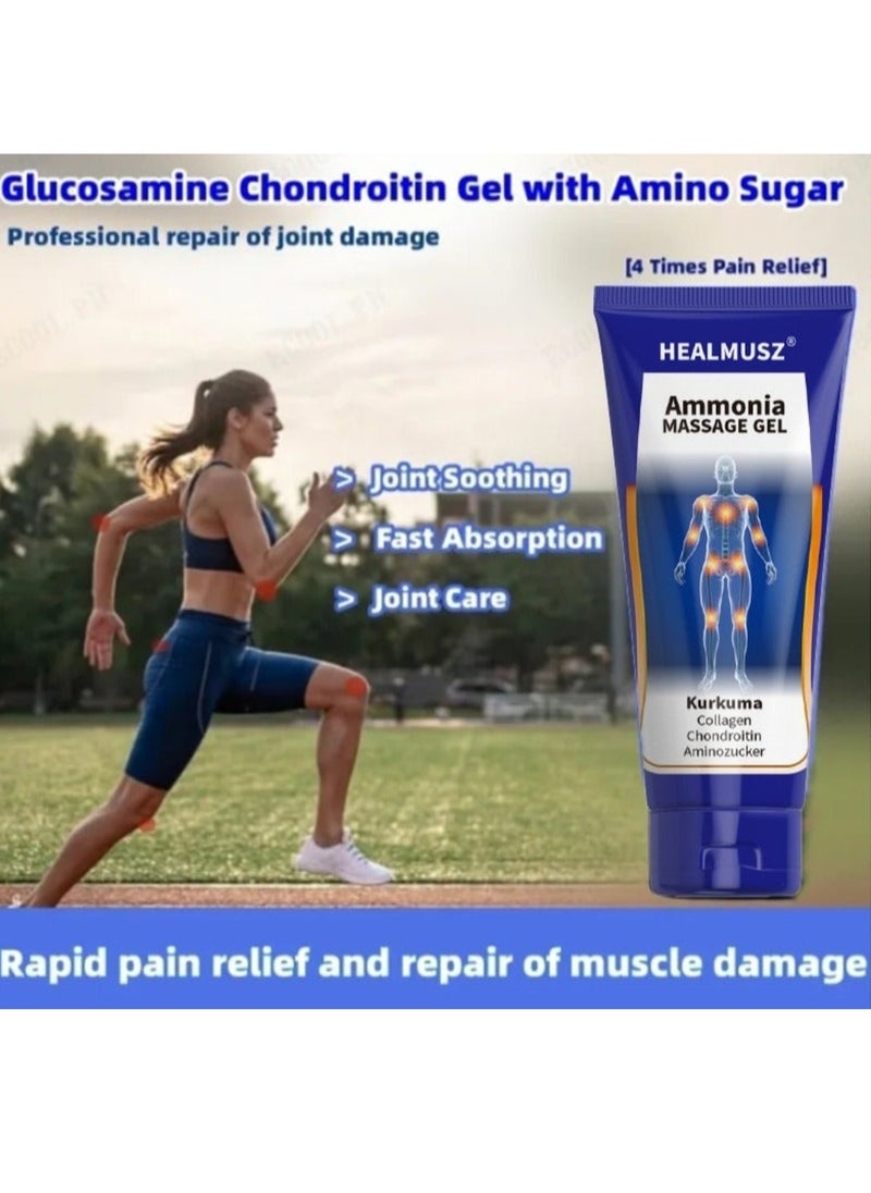 HEALMUSZ - 100ml Joint Massage Gel 4X Joint Pain Relief Joint Soothing and Repair Muscles Damage Joint Pain Relief and Care Gel Cream with Turmeric and Collagen Joint and Muscles Pain Relief Cream - Image 1