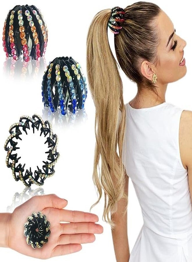 TREXEE Bird Nest Hair Accessories Hair Bun Maker Ponytail Clutchers Golden Nest Hair Clips Minimalist Dainty Juda Hair Bun Ponytail Holder Hair Tie Bun for Women (Pack of 4) - Image 1