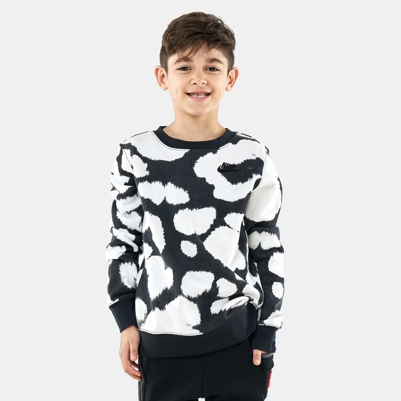 Nike Kids' Sportswear Allover Print Crew Sweatshirt