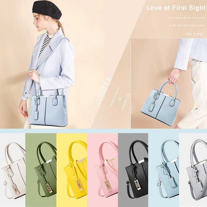 COCIFER Purses and Handbags for Women Shoulder Tote Bags Top Handle Satchel - Image 3