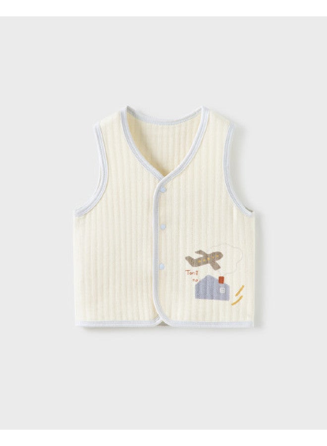 Tongtai Baby Vest Autumn Winter Pure Cotton Warm Boys Girls Baby Clothes Vest Waistcoat Outerwear Top - Image 1
