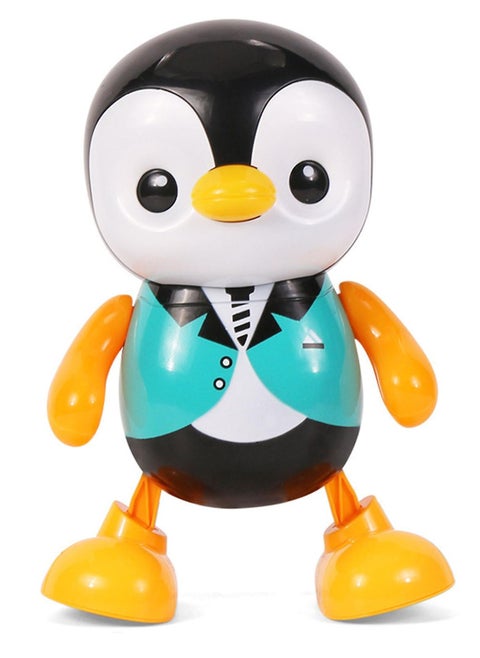 Charming Realistic Penguin Toys with Singing & Dancing Baby Crawling Robot, 360-Degree Rotation, and Interactive Playtime