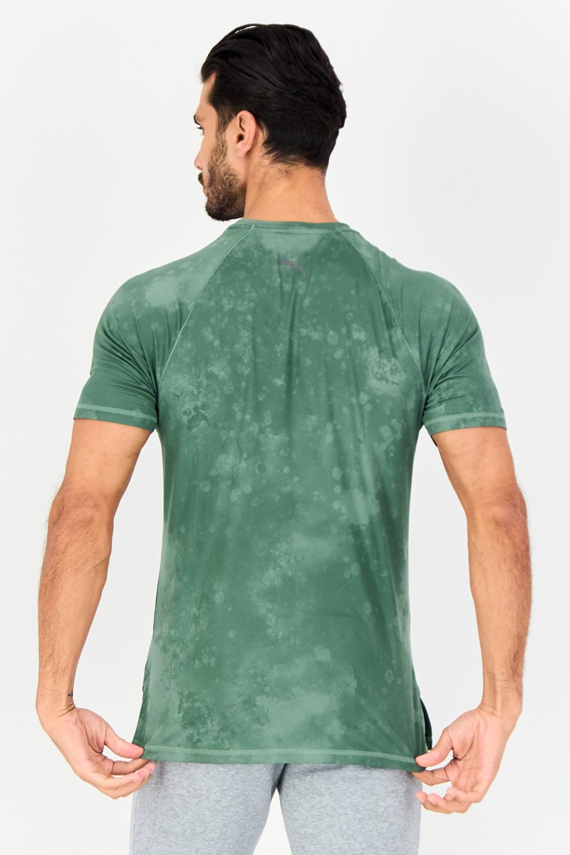 PUMA تي شيرت رياضي للرجال بأكمام قصيرة مناسب للخارج، متعدد الألوان - Image 4