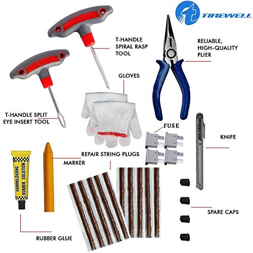 TIREWELL TW-5005 10 in 1 Tubeless Tyre Puncture Kit (TW-5005) - Image 2