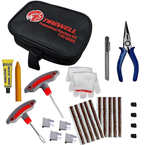 TIREWELL TW-5005 10 in 1 Tubeless Tyre Puncture Kit (TW-5005) - Image 1