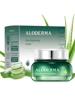 Aloderma Aloderma Brightening Facial Cream  Made with 69 Organic Aloe Vera  Natural Skin Brightening Squalane  Niacinamide for Flawless Complexion 17oz 
