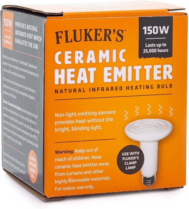 Fluker's 150W Ceramic Heat Emitter for Reptiles - Natural Infrared Heating Bulb - Image 4
