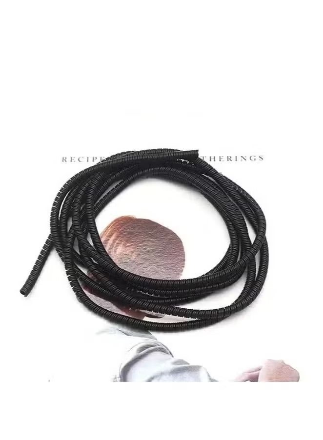 4Pcs 2m Spiral Cable Protector, Chargers Cable Protector Data Cable Protective Sleeve, Headphone Saver, Charger Protective Cover for Phone USB Prevent Pets from Biting The Cable - Image 3