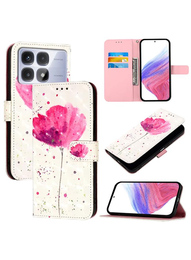 اس-توب جراب لهاتف Redmi K70 Ultra 5G Global 3D Painting أفقي من الجلد مع غطاء هاتف - Image 1