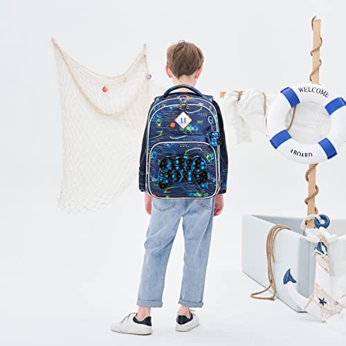 Meetbelify Backpack for Boys School Bag with Lunch Box for Elementary Kindergarten Kids Backpack Set for Boys Age 6-8 - Image 5