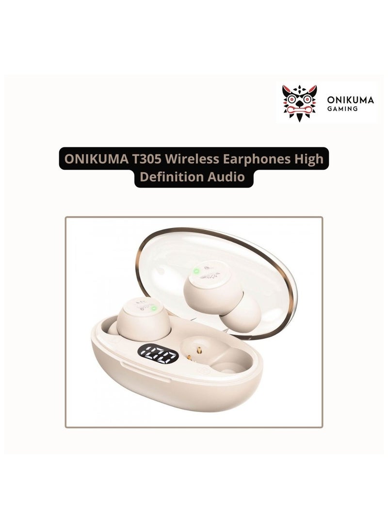 onikuma سماعات أذن لاسلكية ONIKUMA T305 بجودة صوت عالية الجودة ومتعة سمعية - Image 1