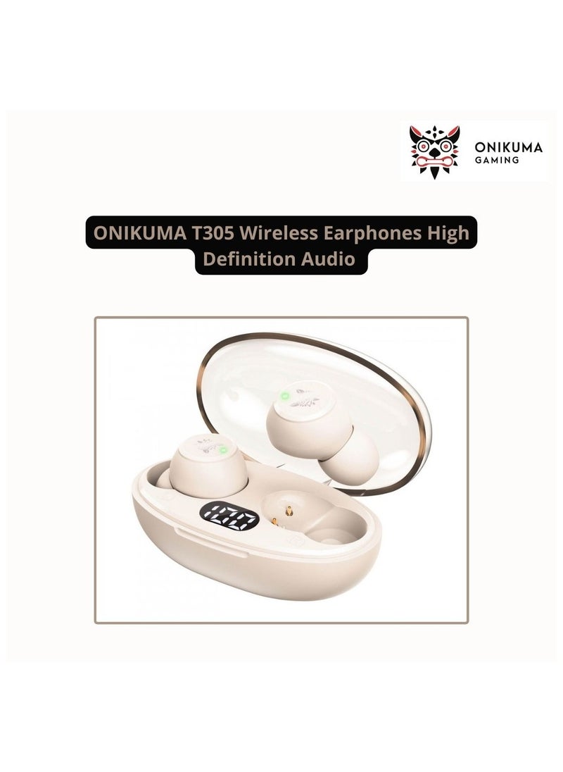 onikuma - ONIKUMA T305 Wireless Earphones High Definition Audio Quality Auditory Enjoyment - Image 1