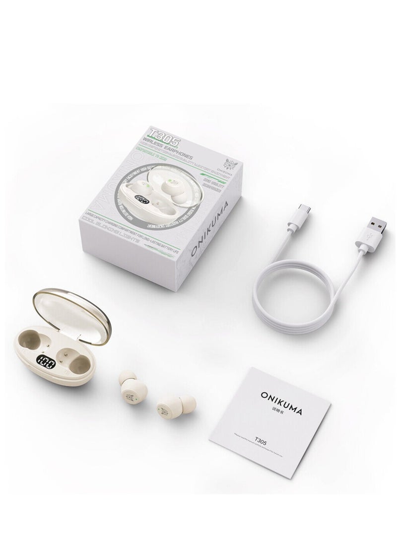 onikuma - ONIKUMA T305 Wireless Earphones High Definition Audio Quality Auditory Enjoyment - Image 1
