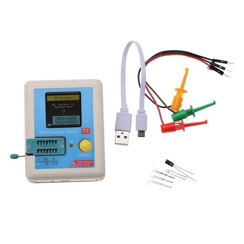 T7 Transistor Tester Multifunction Electrical Component Analyzer with User Convenience - Image 1