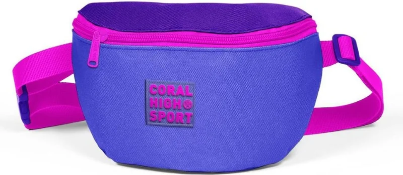 CORAL HIGH Sport Lavender Purple Double Compartment Waist Bag 22613