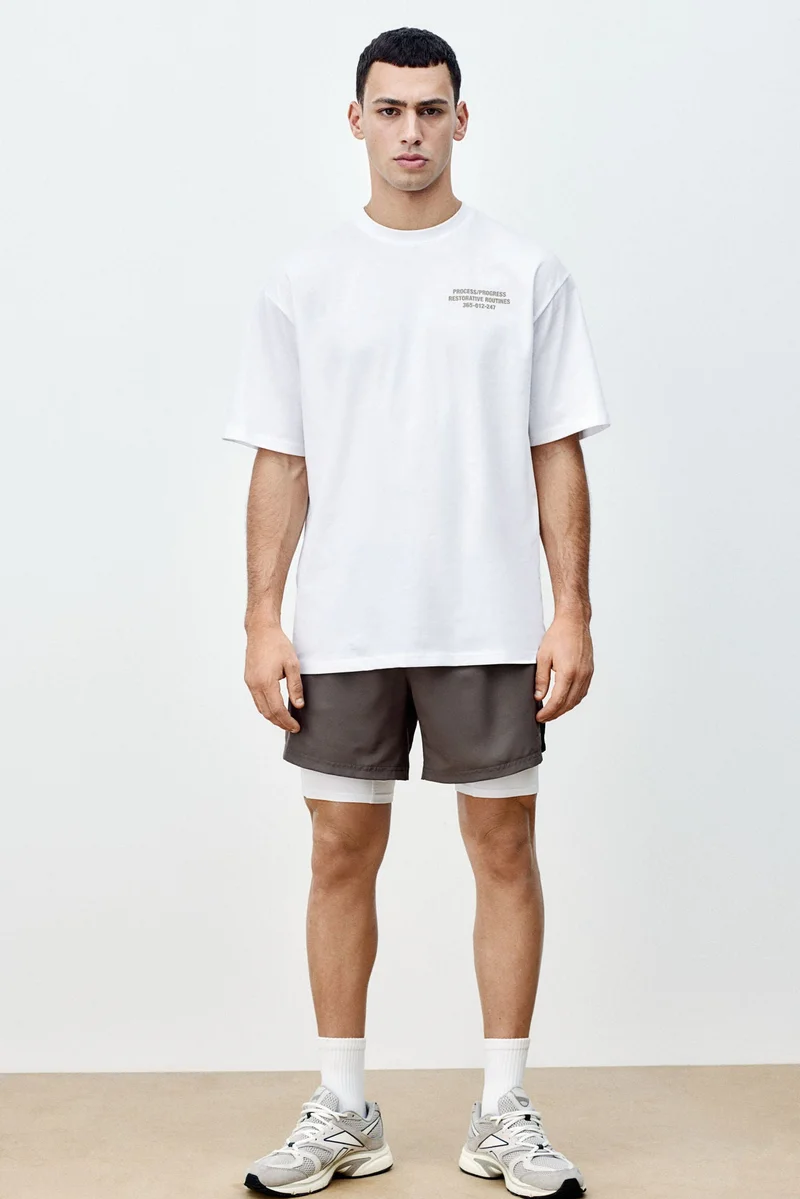 H&M DryMove™ Printed sports T-shirt