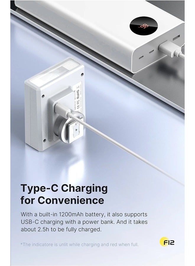 F12 Mini Camera Flash Speedlite 5600K Standard Hot Shoe Mount for Sony Canon Nikon Panasonic Olympus Pentax DSLR Camera - Image 2