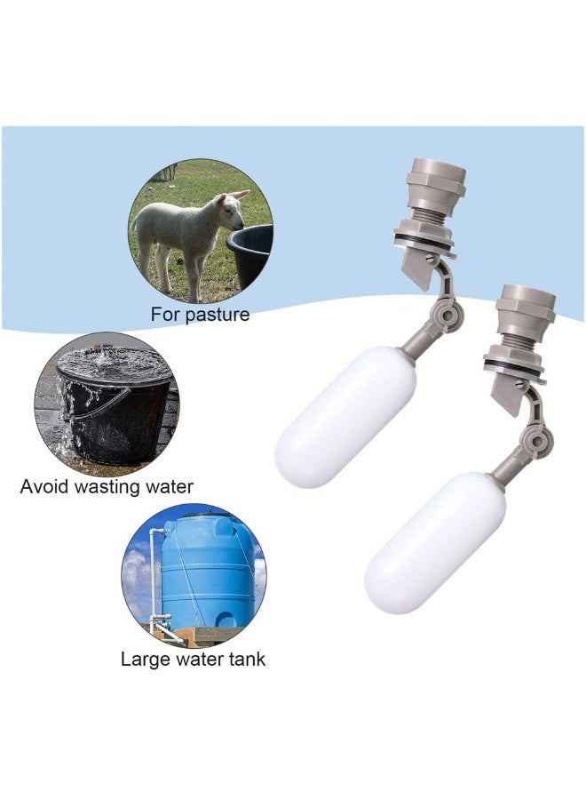 صمام كرة عائم، صمام كرة عائم بلاستيكي صغير 1/2 بوصة مع ذراع قابلة للت adjustable للتحكم تلقائيًا في مستوى المياه في خزان المياه (عبوة 4 قطع) - Image 5