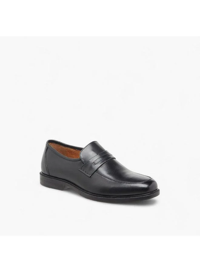 Men Solid Slip-On Loafers