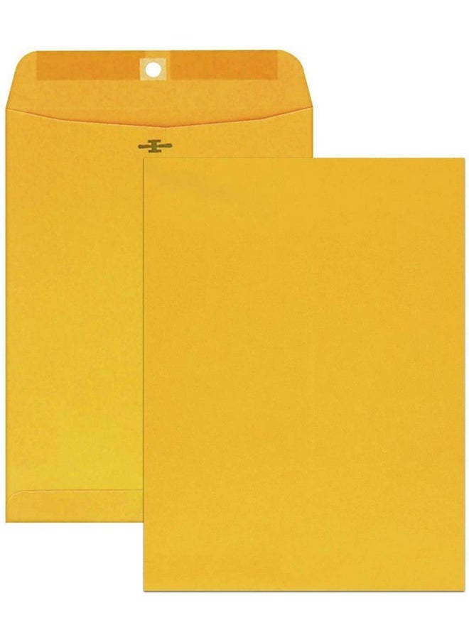 Mead Mead Mailing Envelopes, Clasp Closure, 9" X 12", All-Purpose 24-lb Paper, Brown Kraft Material, 20 per Box (76020)  - Image 2