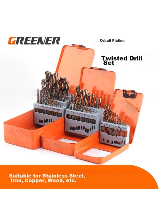 Greener Stainless Steel Special Hole Punching Electric Drill Straight Shank Drill Bit, Metal Quick Hole Twist Drill Bit Set - Image 3