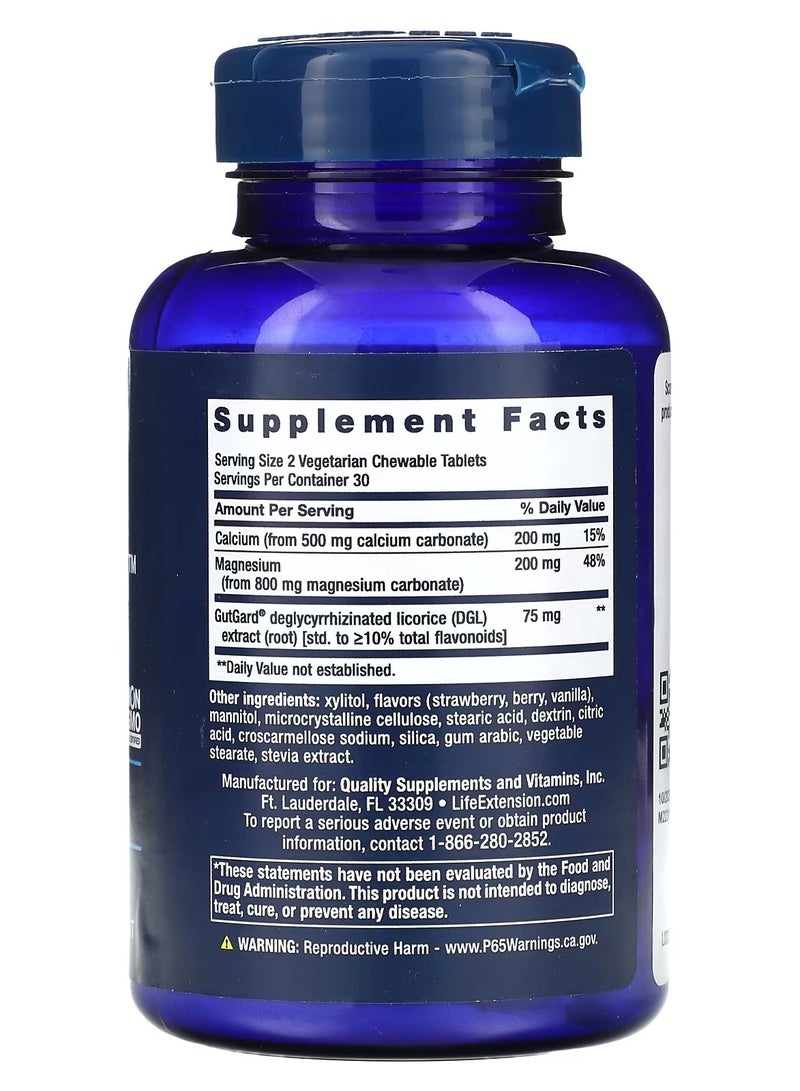 Life Extension, EsophaCool, Berry, 60 Vegetarian Chewable Tablets - Image 2