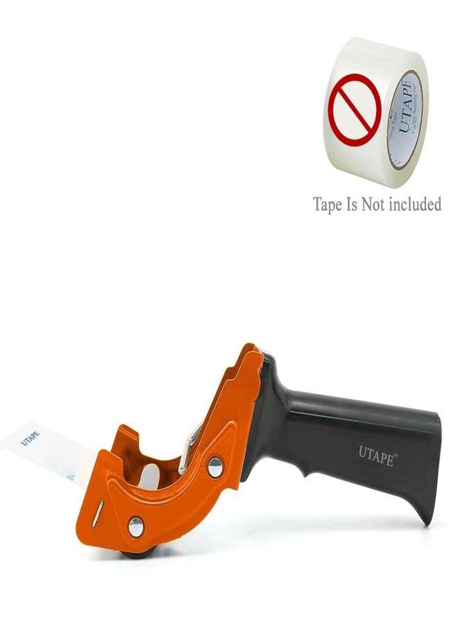 UTAPE Tape Dispenser, 2 inches Packing Tape Dispenser, Rapid Replace Handheld Dispenser in Orange Color, Transparent Tape Refills, Tan & Clear Tape Packing Dispenser, Durable for Moving Boxes - Image 4