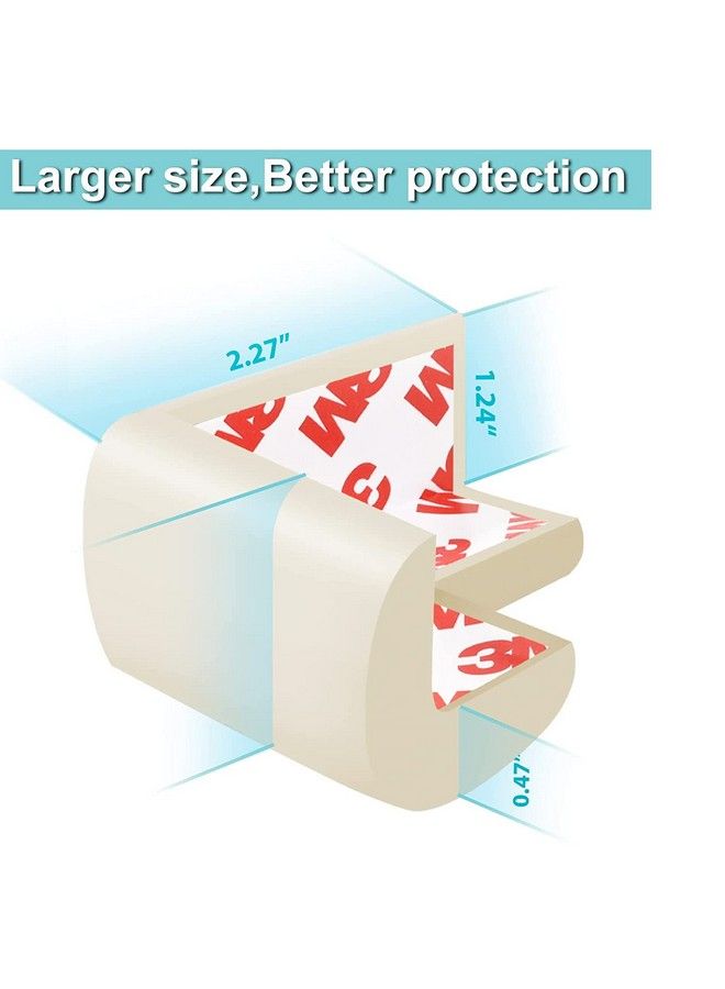 AMAZARA Baby Proofing Corner Guards I Pre Taped Corner Protectors I Child Safety Edge Guards I 10 Pieces White - Image 4