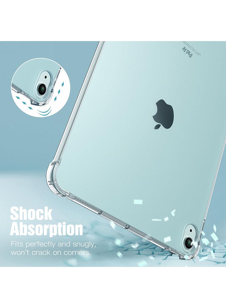 Theodor Clear Case For Apple Air 11-Inch M3 2025/ M2 2024, iPad Air 5/4 (2022/2020 5th/4th Gen 10.9-Inch), Shock-Absorption TPU Cover with Reinforced Corners, Soft Flexible & Clear Protective Bumper Case  - Image 3