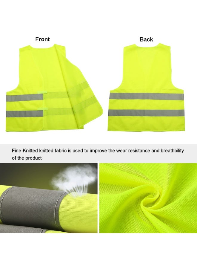 SUNSAR 4 Pack High Visibility Reflective Safety Vest, Reflective Jacket, Unisex Lightweight and Comfortable Safety Vest, Standard Size High Visibility Vest, Suitable for Auto Home, Construction, Traffic Operations, Outdoor Work, Running, Surveyor - Image 4