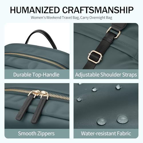 GOLF SUPAGS Women Laptop Backpack Casual Daypack for Work Travel College Backpack Purse Fits 15.6 Inch Notebook (Atrovirens) - Image 4