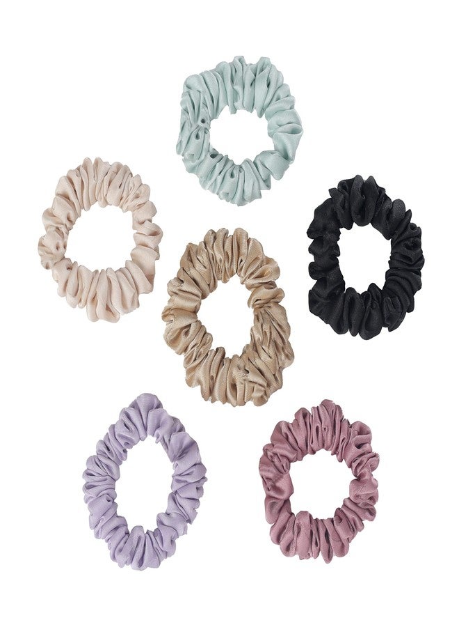 MASQ by Q-One Hair Accessories, Handmade Scrunchies stretchy/elastic/Chouchou/Hair Bands for Women, Girls with Elastic. (Skinny, Multicolor) - Image 1