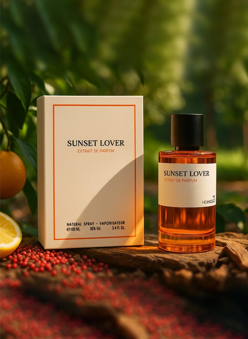 Hermoso عطر صن ست لوفر إكسترايت دي بارفان ١٠٠ مل | عطر رجالي يدوم طويلًا بنفحات خشبية وعنبرية - Image 2