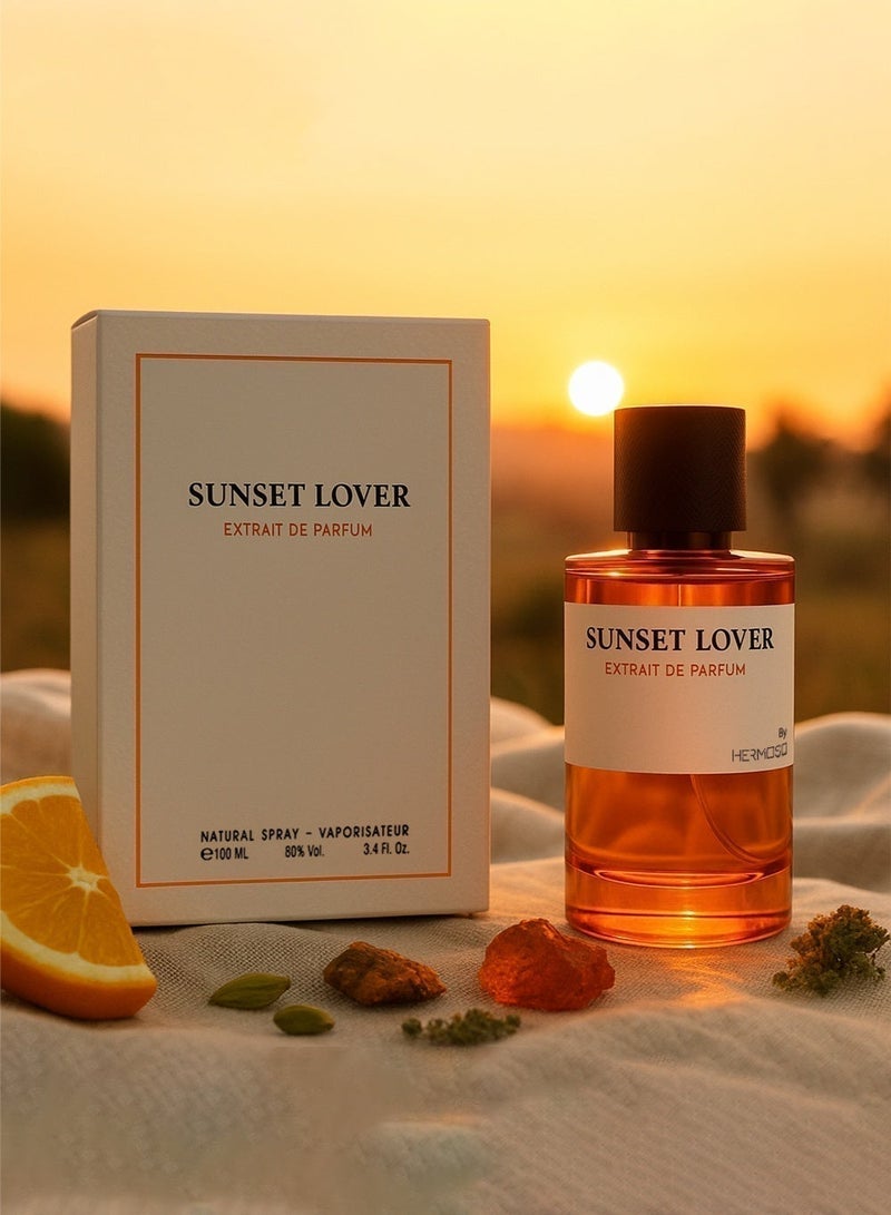 Hermoso Sunset Lover Extrait de Parfum 100ml | Long Lasting Perfume for Men with Woody & Amber Notes - Image 2