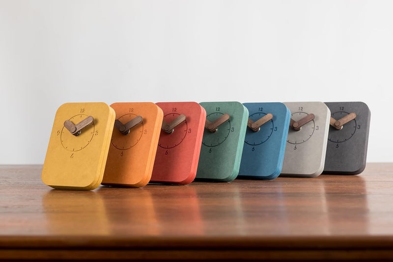 COMMA Aura Desk Shelf Clock Size 135cm X 10cm 531inch X 393 Wooden Analog Table Clock Battery Operated Composite Material Black - Image 4