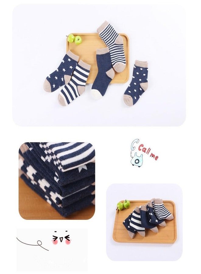 IBA ISBA COLLECTIONS Baby Cotton Blend Printed Socks, Pack of 5 (2-3Years) - Image 5