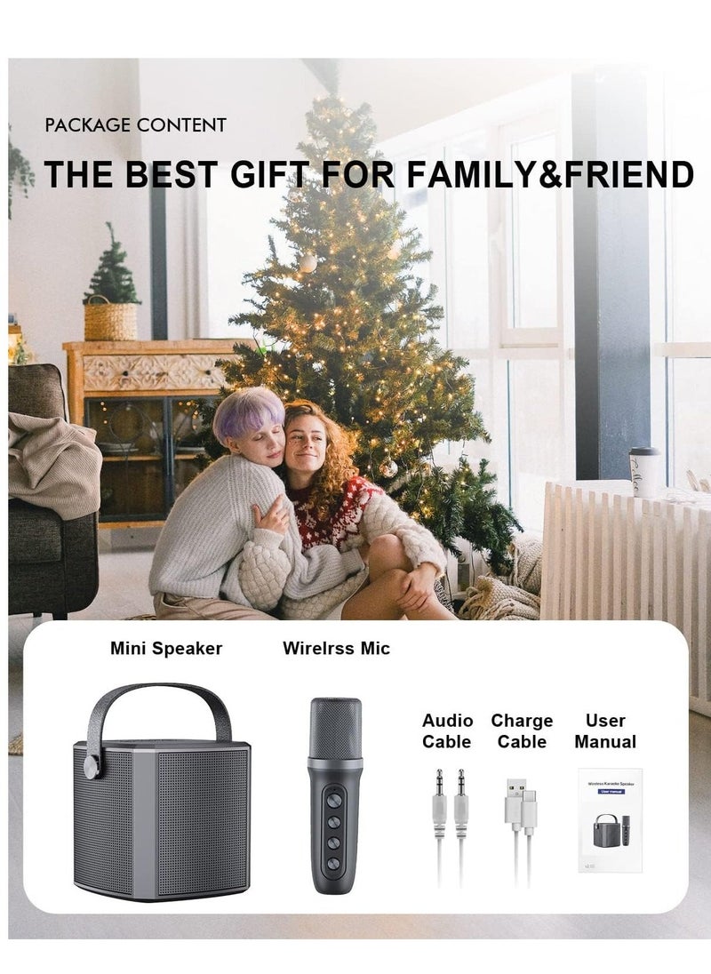 ELTRAZONE Karaoke Machine with UHF Wireless Microphones for Adults & Kids | Portable Bluetooth PA Speaker System | Supports Vocal Cut for Home Parties, Meetings, Weddings | Rechargeable, Loud Sound, and LED Light Effects | Perfect for Celebrations & Events - Image 3