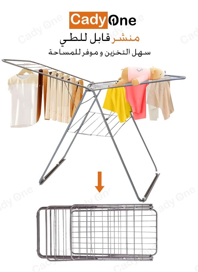 Cady One Steel laundry rack and clothes drying rack, 110*110*90 cm  - Image 5