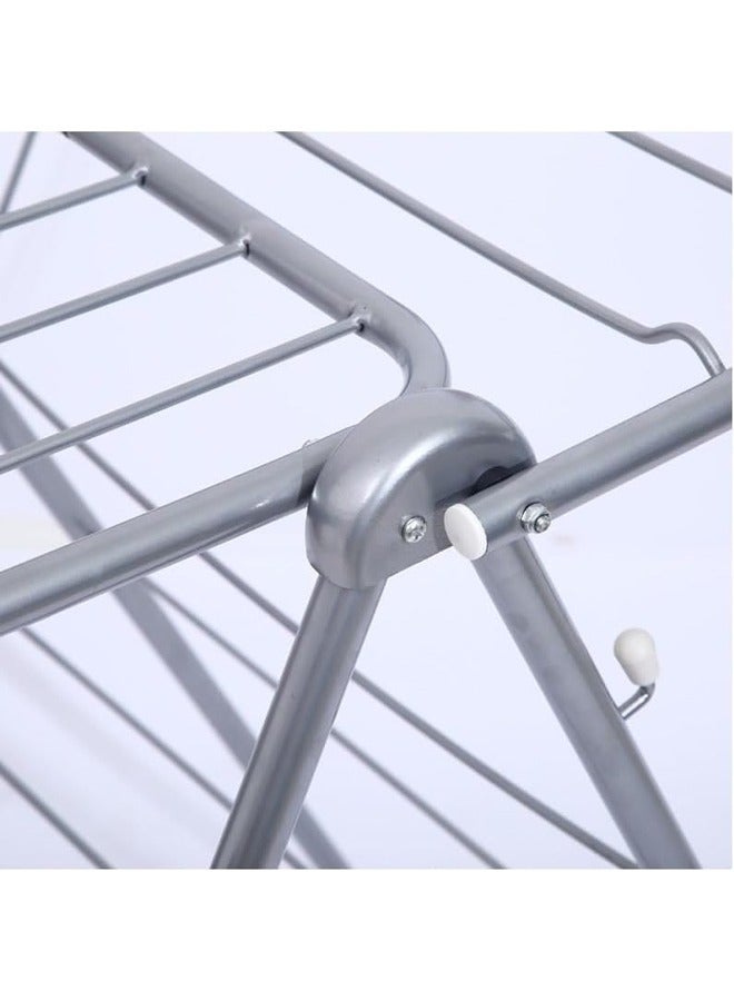 Steel laundry rack and clothes drying rack, 110*110*90 cm