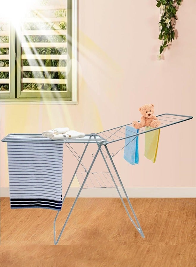 Steel laundry rack and clothes drying rack, 110*110*90 cm