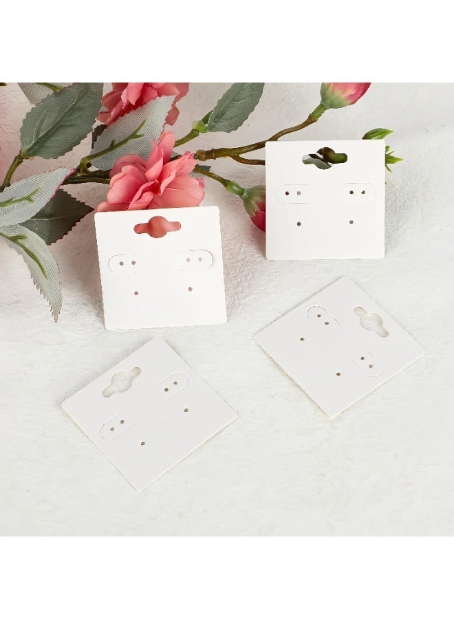 Earring Cards, 2" Kraft Earring Display Cards for Selling, 200Pcs Earring Card Holder, Blank Paper Cards with 6 Holes, Earring Display Holder for Earring, Ear Studs, Jewelry DIY Crafts - Image 5
