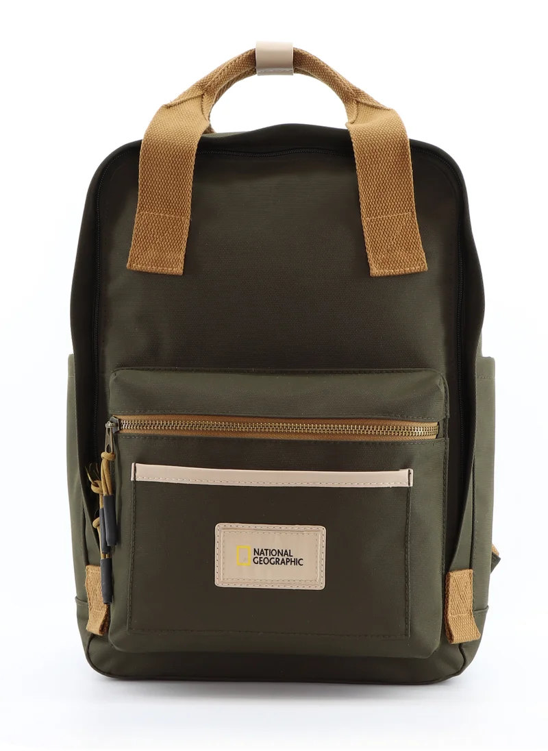 ناشيونال چيوغرافيك National Geographic LEGEND Large Backpack Khaki For Men And Women, Durable Water Resistant Padded Laptop Casual Daypack, Bag For School College Office Leisure Outdoor Travel