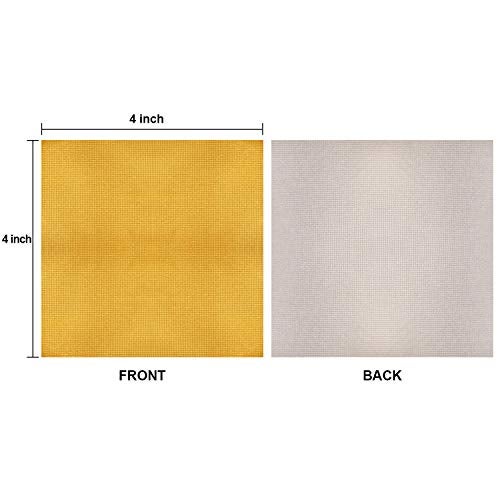 Webake Chocolate Wrappers Golden Aluminium Foil 4 x 4 inch Square Candy Wrappers 100 PCS Wrapping Paper For Party, Wedding, Birthday, Christmas - Image 2